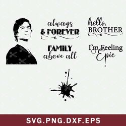 the vampire diaries bundle svg, vampire diaries svg, movie series svg, png dxf eps file