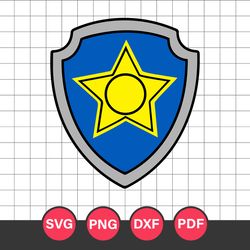 chase badge logo svg, paw patrol svg, cartoon svg, png dxf eps digital file
