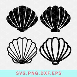 sea shell bundle svg, shell svg, beach shell svg, sea shell svg, png dxf eps file