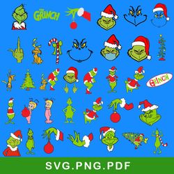grinch christmas bundle svg, grinch svg, christmas svg, png pdf file