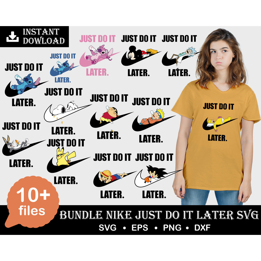 Nike Just Do It Bundle Svg, Sport Svg ,Cut Files, Layered Digital Vector File ,Sport Bundle Svg, Sport Tshirt