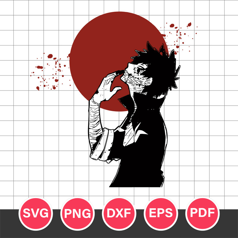 Dabi Svg, My Hero Academia Svg, Boku No Hero Academia Svg, Manga Svg, Cartoon Svg, Png Dxf Eps Pdf File