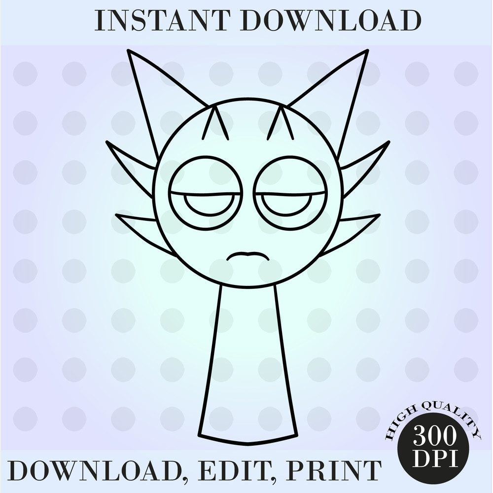 Sprunki Arthur SVG Fun Bot Png Sprunki Incredibox Ink Coloring Pages Sprunki Instant Dwonload 1