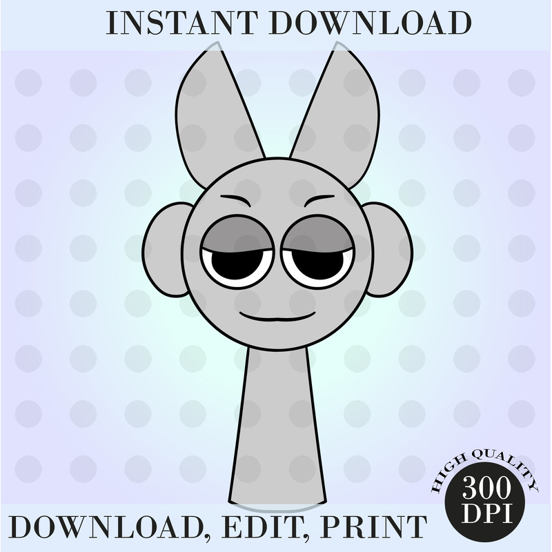 Sprunki Cutter SVG Fun Bot Png Sprunki Incredibox Ink Coloring Pages Sprunki Instant Dwonload 0