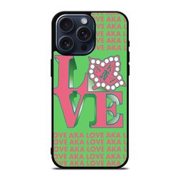 alpha kappa alpha love iphone case