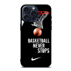 basketball never stops nike 2 iphone case