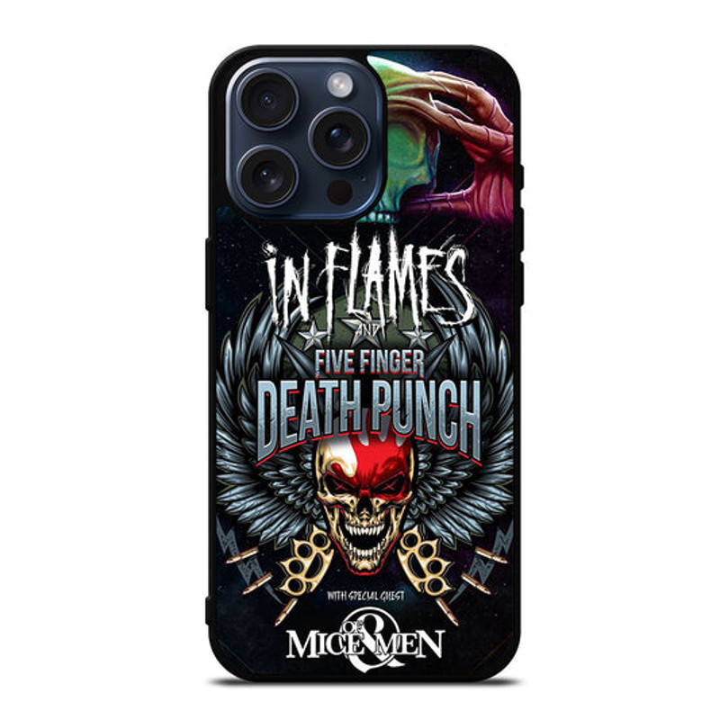 FIVE FINGER DEATH PUNCH AND IN FLAMES IPhone Case 0