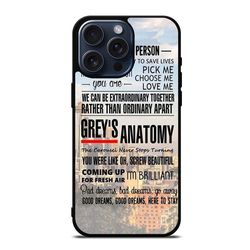 grey s anatomy quote iphone case