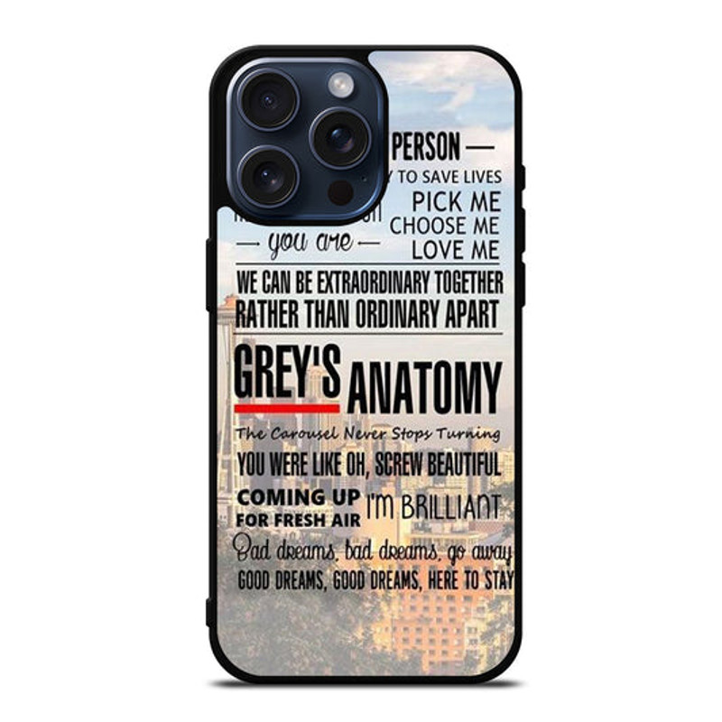 GREY S ANATOMY QUOTE IPhone Case 0