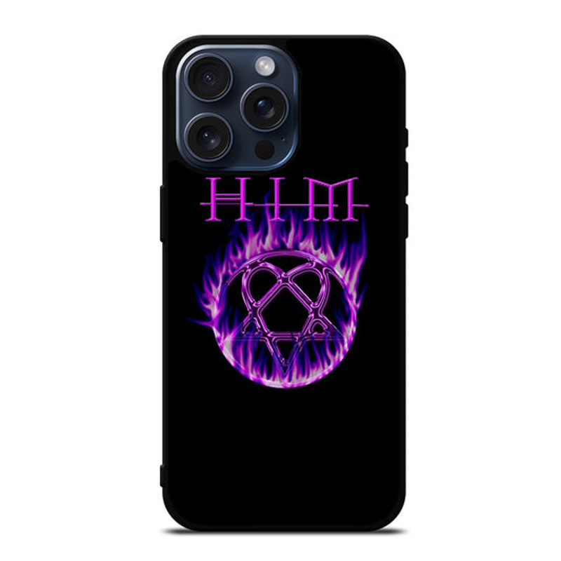 HIM BAND LOGO FLAME IPhone Case 0