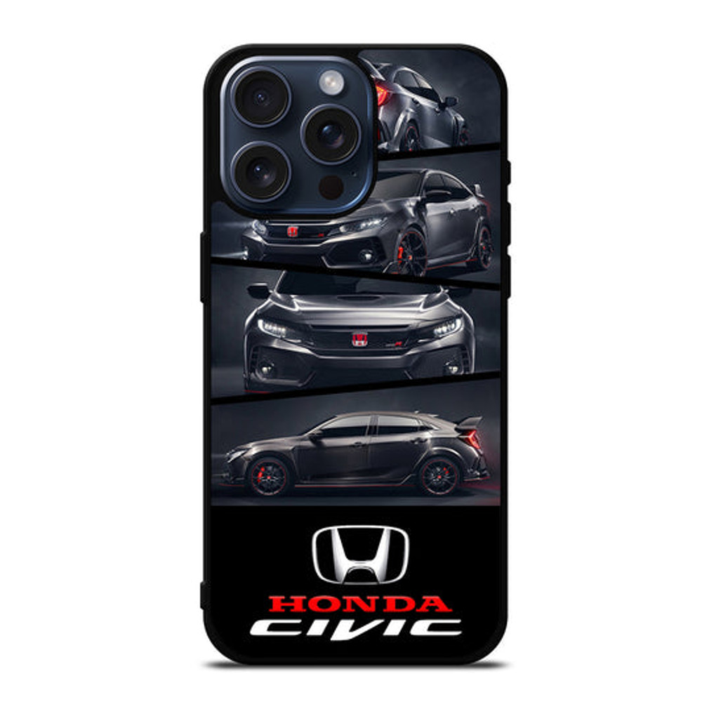 HONDA CIVIC BLACK CAR IPhone Case 0