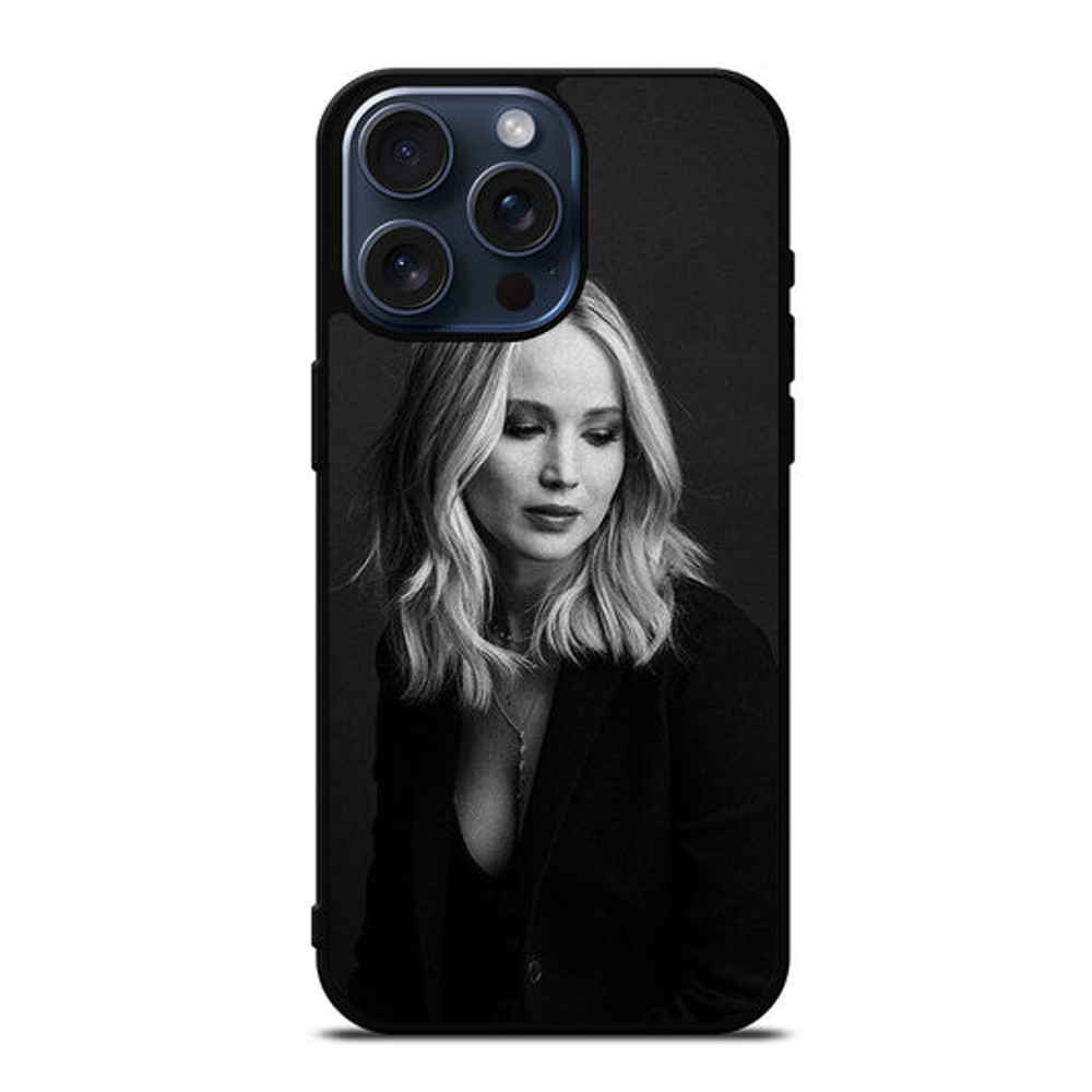 JENNIFER LAWRENCE BLACK IPhone Case 0