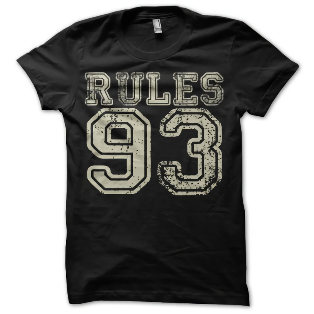 93 Black Three New Rules Womens TShirt Tee 0
