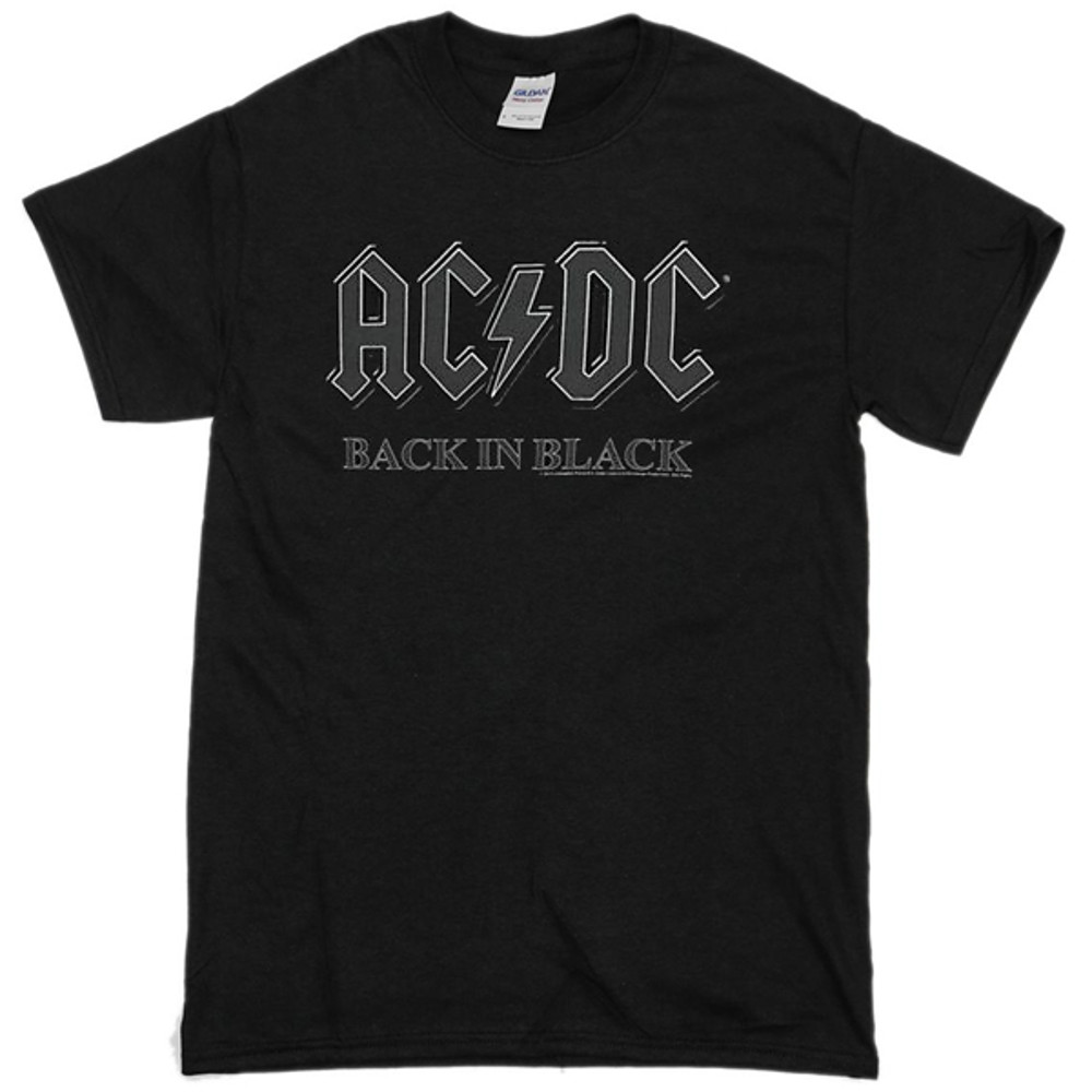 Acdc Back In Black Womens TShirt Tee 0