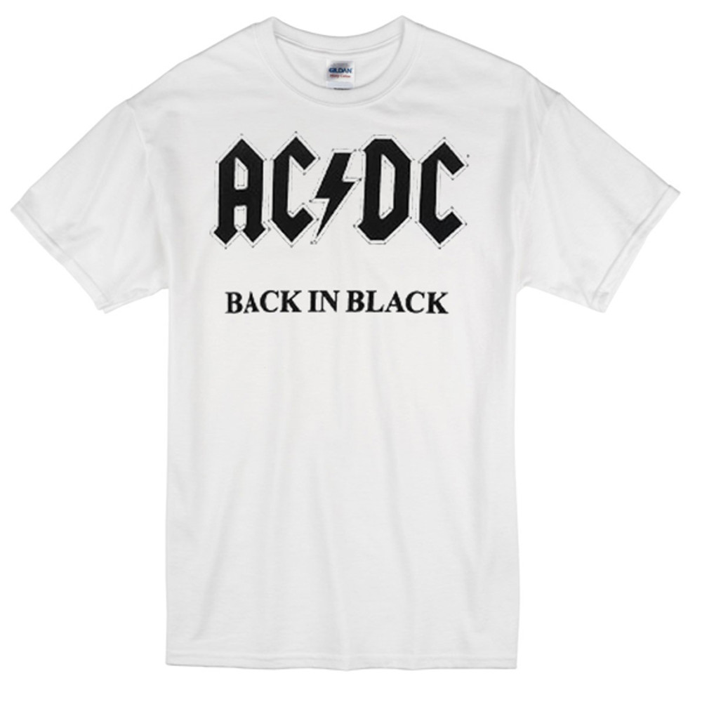 Acdc Back In Black Womens TShirt Tee 0
