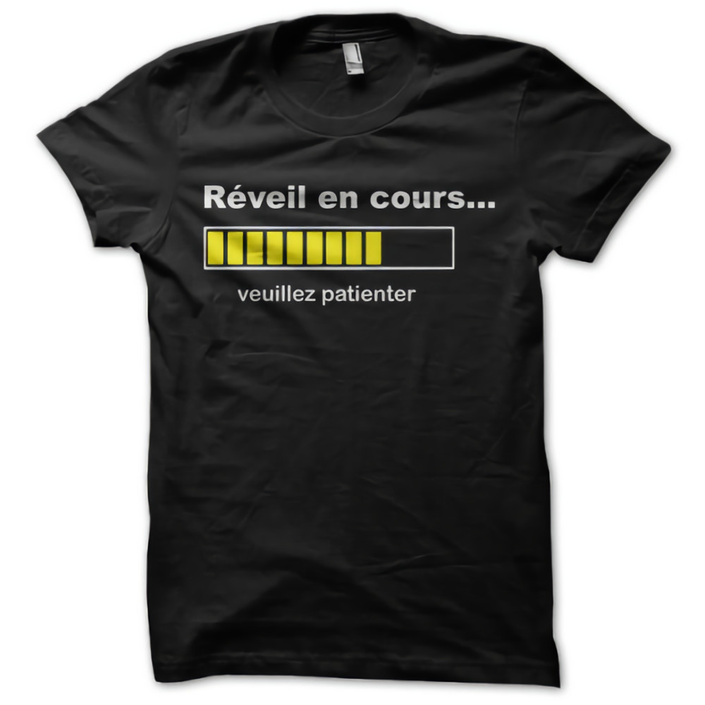 Alarm Being Black Please Wait Womens TShirt Tee 0