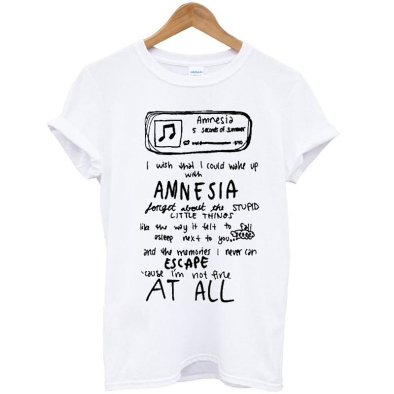 Amnesia 5sos Womens TShirt Tee 0