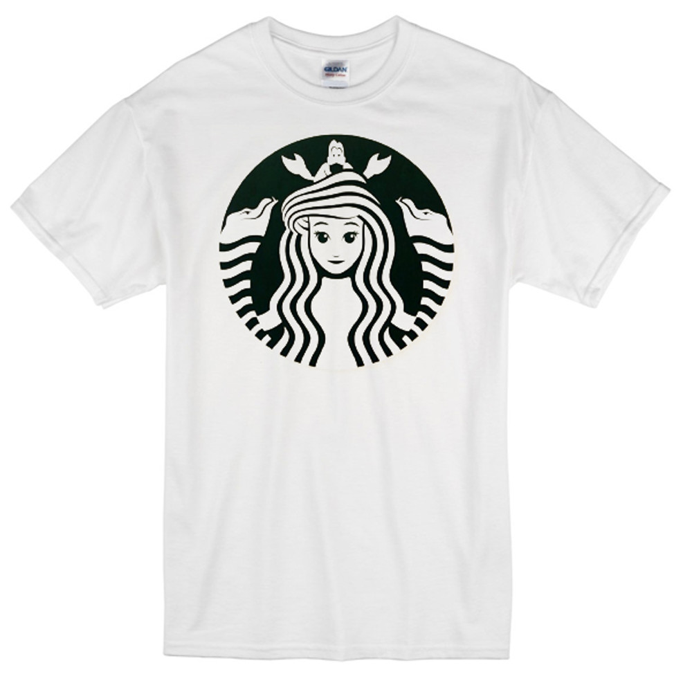 Ariel Mermaid Starbucks Womens TShirt Tee 0
