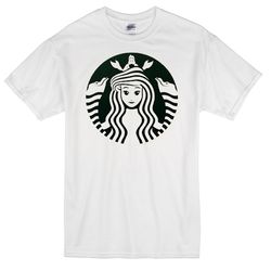 ariel mermaid starbucks women's t-shirt tee