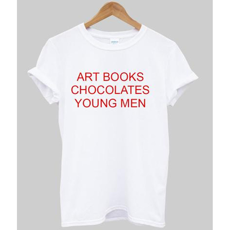 Art Books Chocolates Young Men Womens TShirt Tee 0
