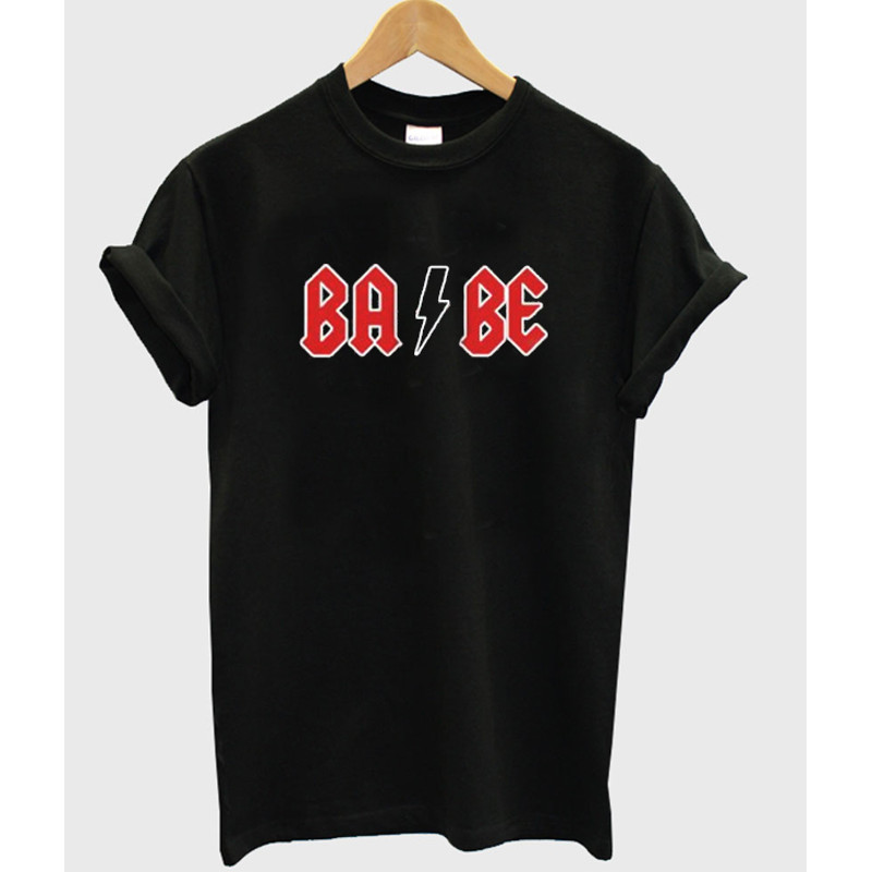Babe Acdc Parody Womens TShirt Tee 0