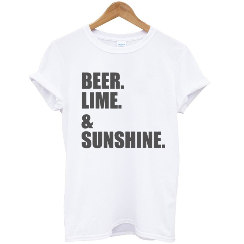 Beer Lime  Sunshine Womens TShirt Tee 0