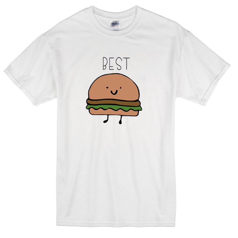 Bff Best Burger Womens TShirt Tee 0