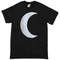Black Crescent Moon 1 Womens TShirt Tee 0