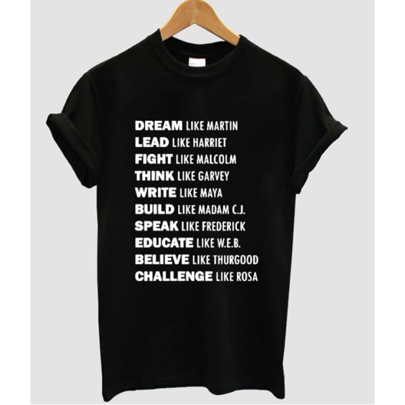 Black History Quote Womens TShirt Tee 0