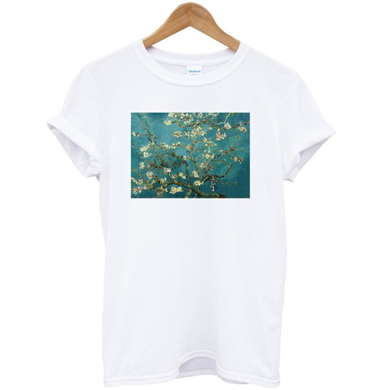 Blossoming Almond Tree Vincent Van Gogh Womens TShirt Tee 0