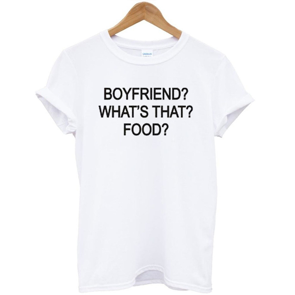 Boyfriend Whatsthe Food Womens TShirt Tee 0