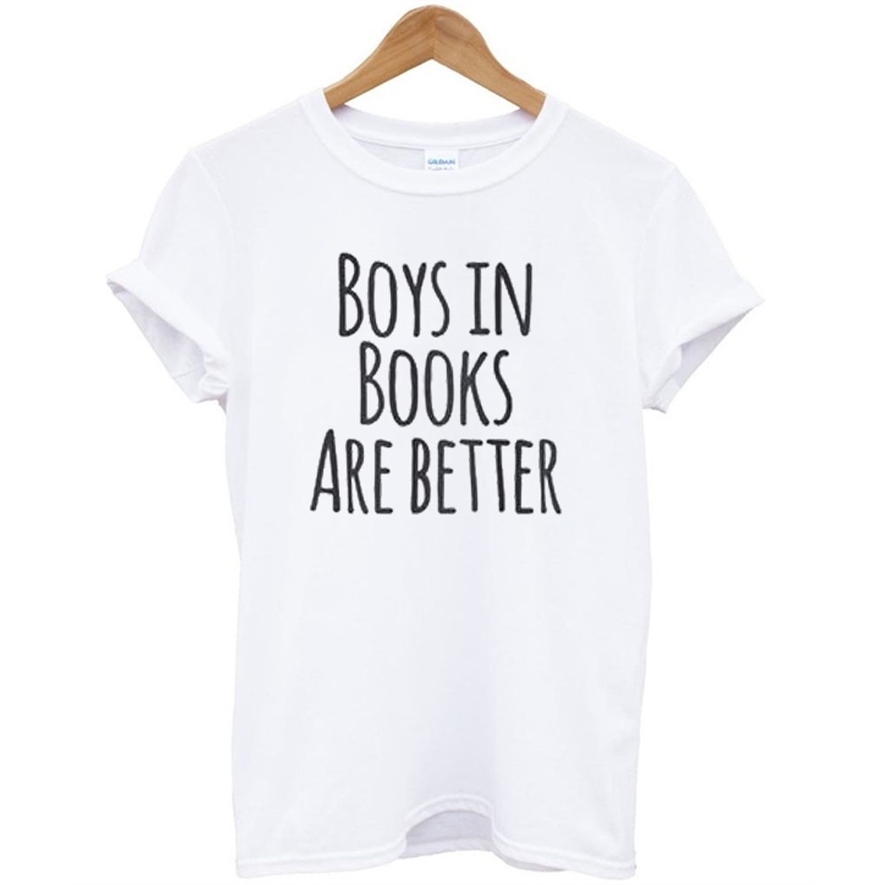 Boys In Books Are Better Womens TShirt Tee 0