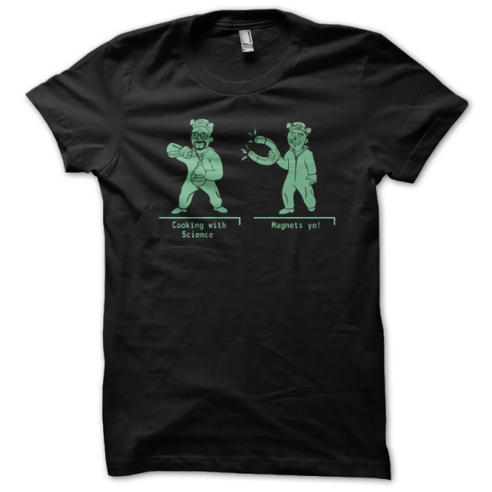 Breaking Bad Walter And Jesse Duo In Cartoon Womens TShirt Tee 0
