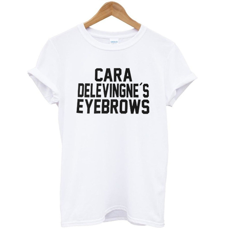 Cara Delevingnes Eyebrows Womens TShirt Tee 0
