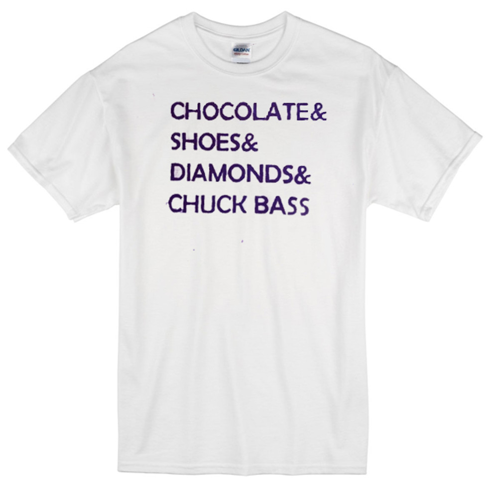 Chocolate Shoes Diamonds Chuck Bass Womens TShirt Tee 0