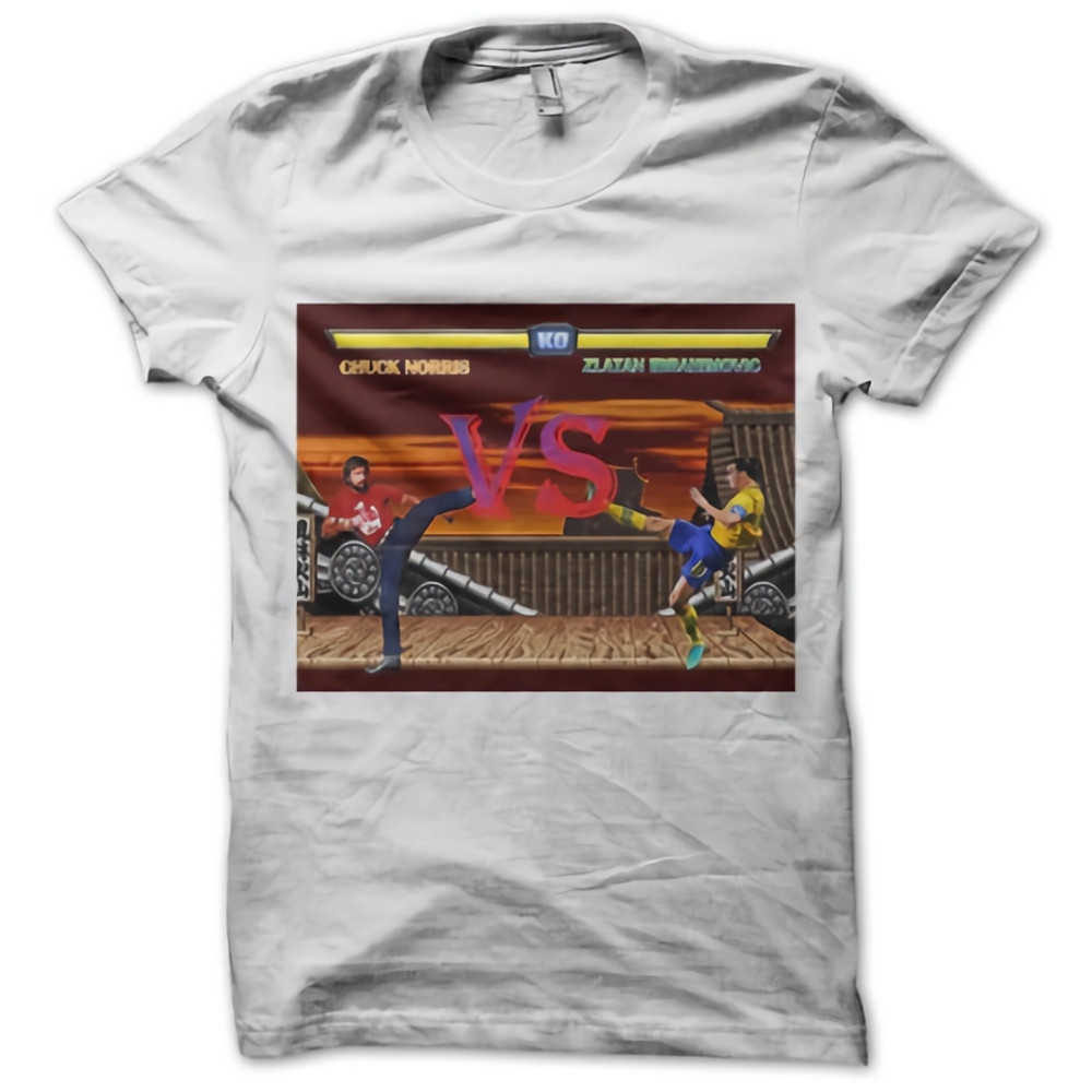 Chuck Norris Vs Zlatan Ibrahimovic Womens TShirt Tee 0