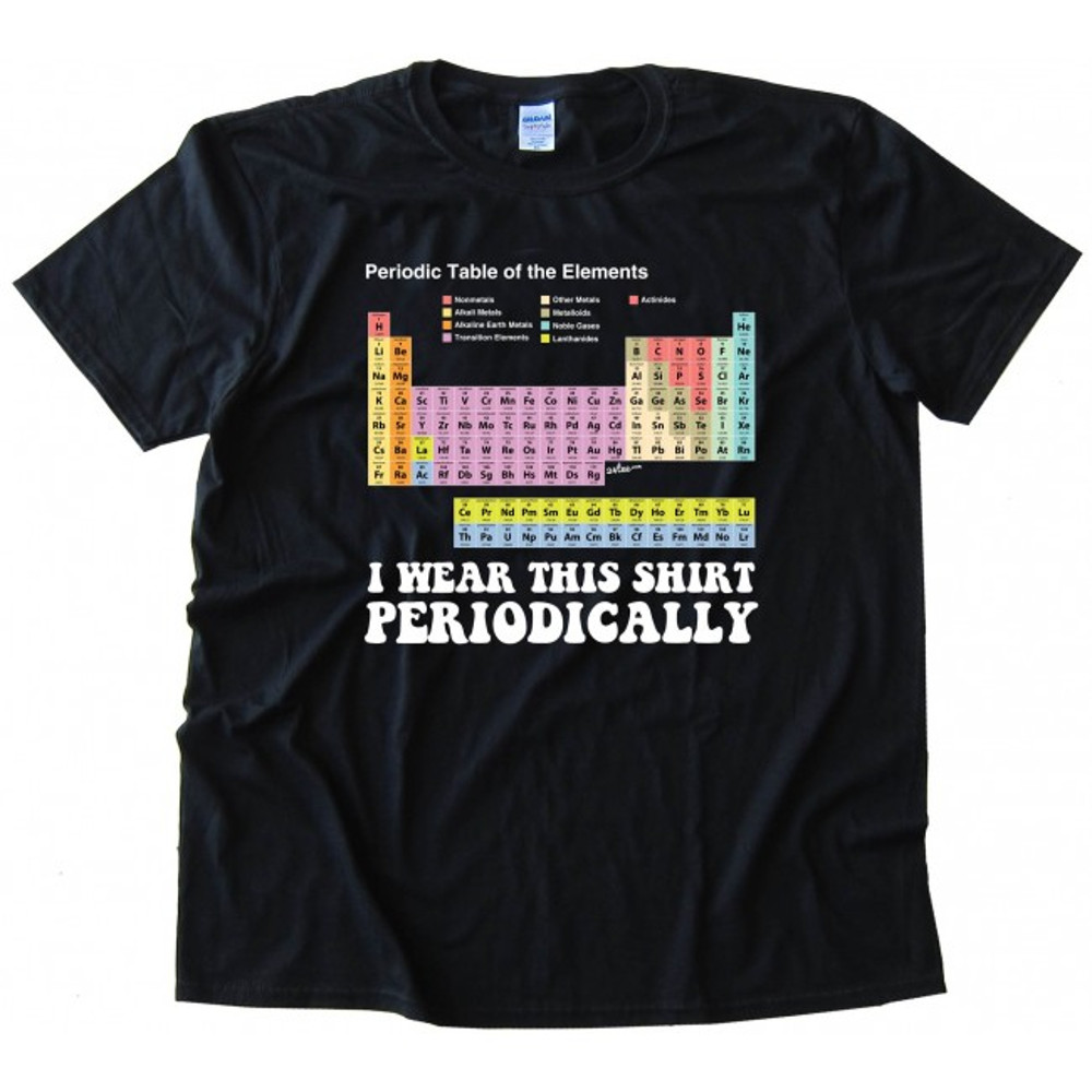 Colorful I Wear This Shirt Periodically Womens TShirt Tee 0