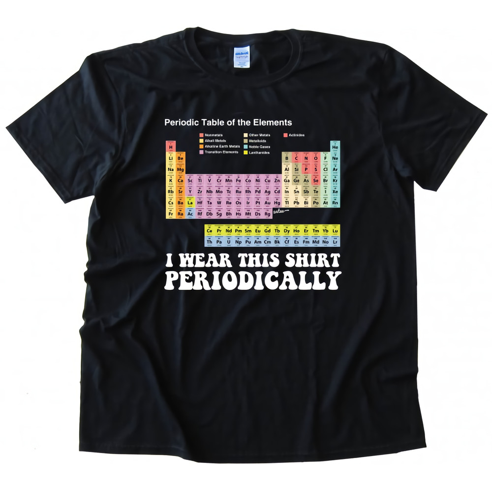 Colorful I Wear This Shirt Periodically Womens TShirt Tee 1