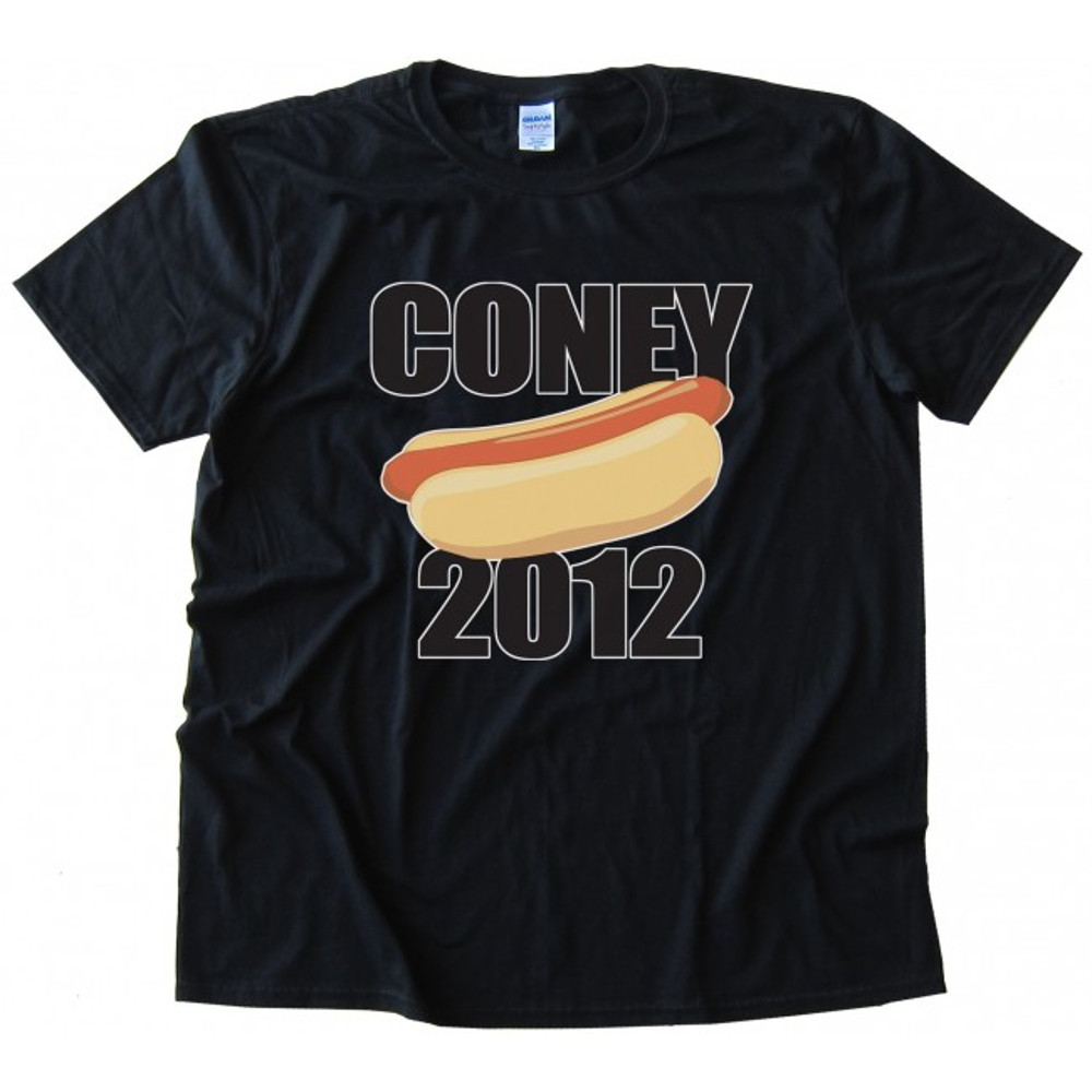 Coney 2012 Hot Dog Womens TShirt Tee 0