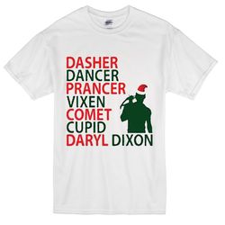 daryl dixon christmas women's t-shirt tee