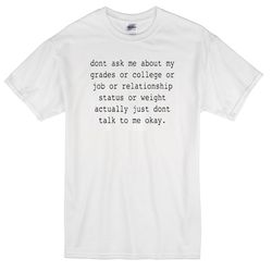 don't ask me about women's t-shirt tee