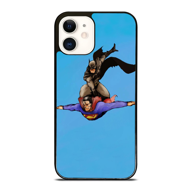 Batman Riding Superman IPhone Case 0