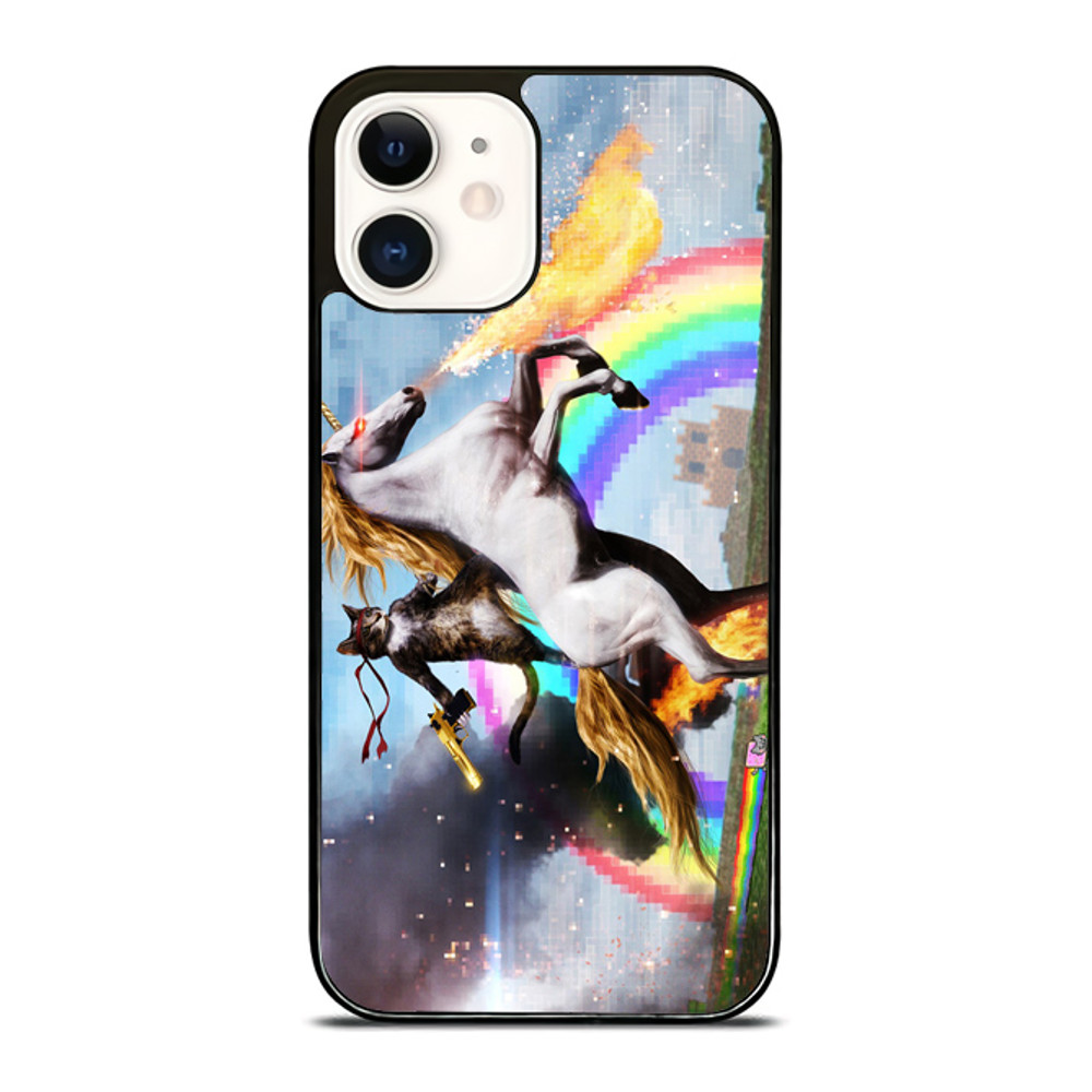 Cat Riding Unicorn IPhone Case 1