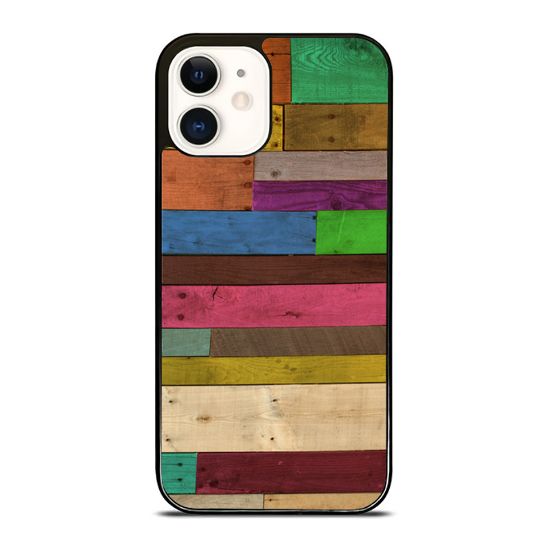 Colorful Wood Panel IPhone Case 0