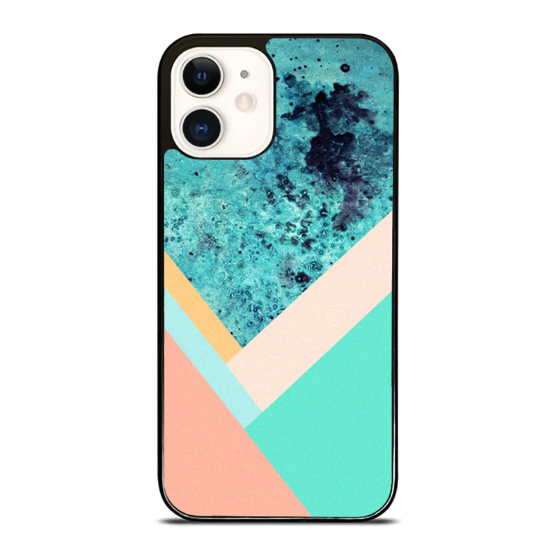 Geometric Color Blue Stone IPhone Case 0