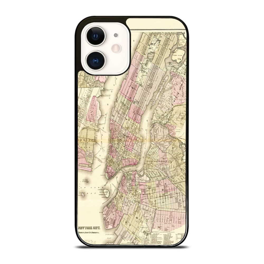 Vintage New York Map IPhone Case 0