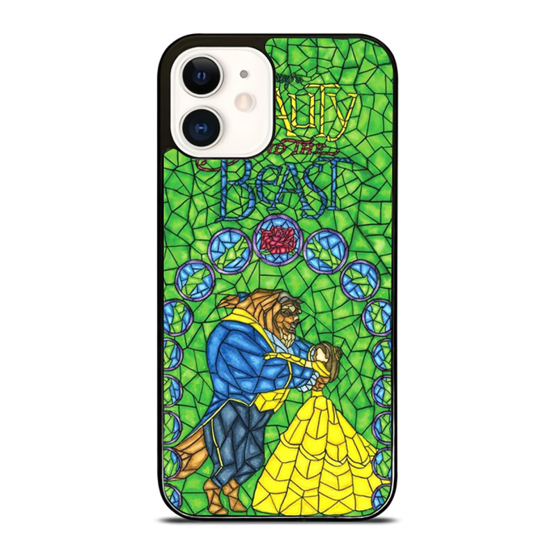 Beauty And The Beast Stained Glasses IPhone Case  Upgrade Your IPhone With The Perfect Case  A Gift 0