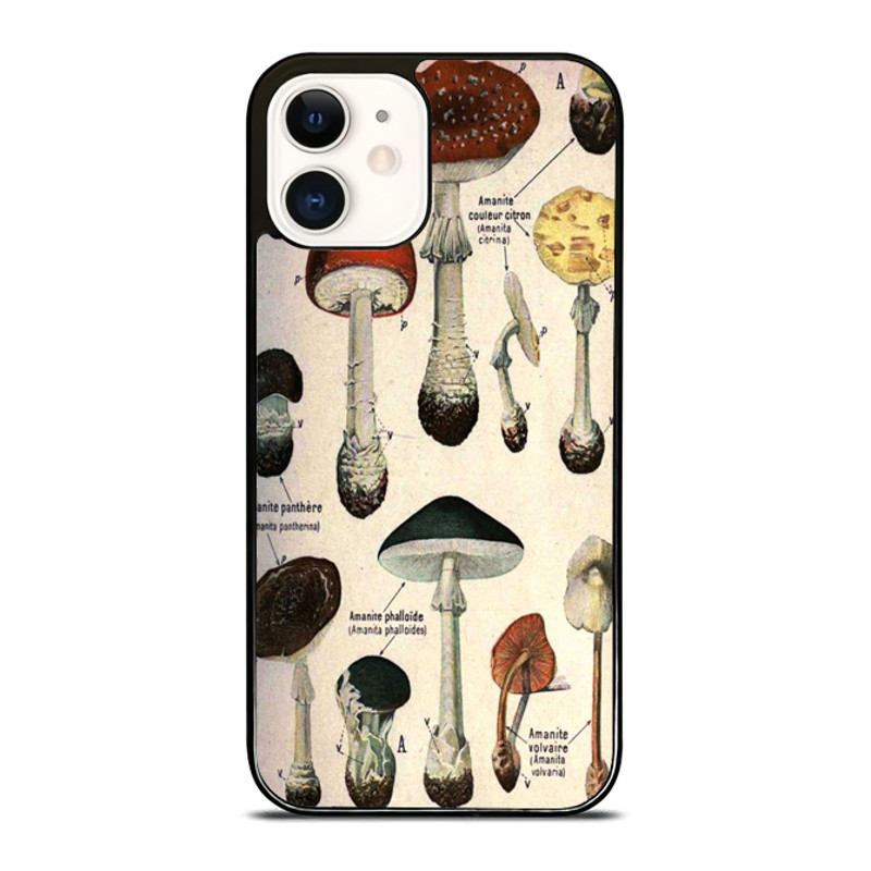 French Mushrooms Print IPhone Case  Upgrade Your IPhone With The Perfect Case  A Gift Theyll Love 0