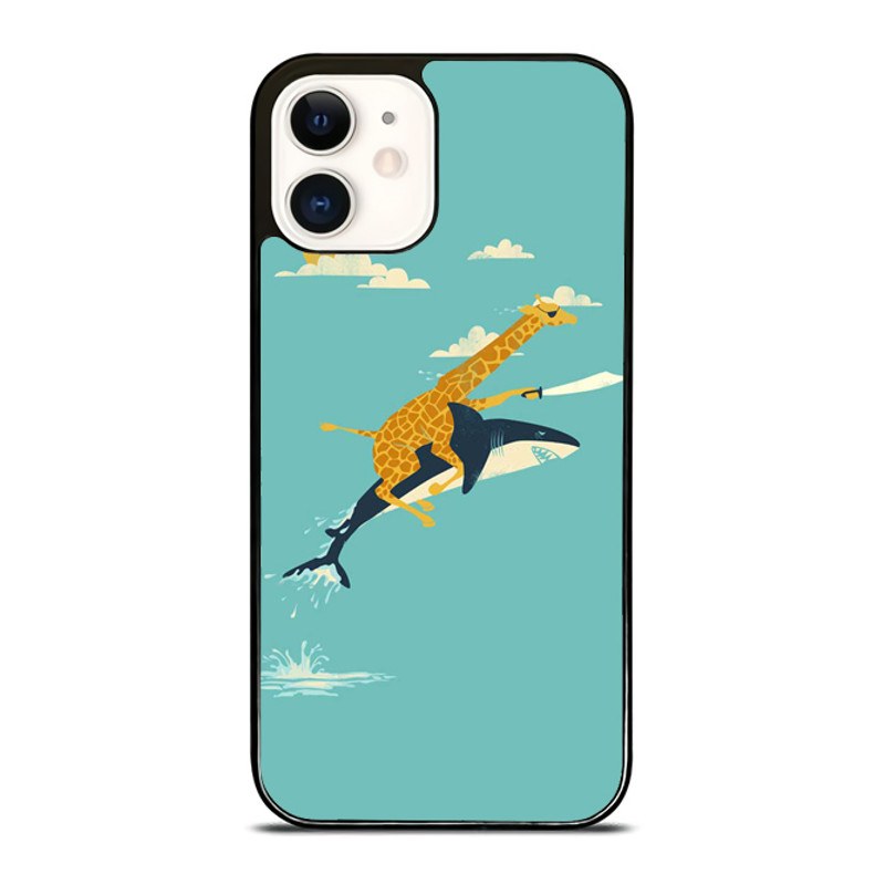 Giraffe Riding Shark IPhone Case  Upgrade Your IPhone With The Perfect Case  A Gift Theyll Love 0
