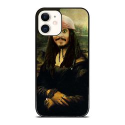 jack sparrow as mona lisa iphone case - upgrade your iphone with the perfect case – a gift they'll love!